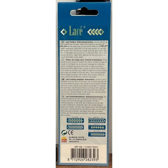 Lacé Paper Cutting Template Stencil Schablone 112307/2021 Steel - Picture 3 of 3